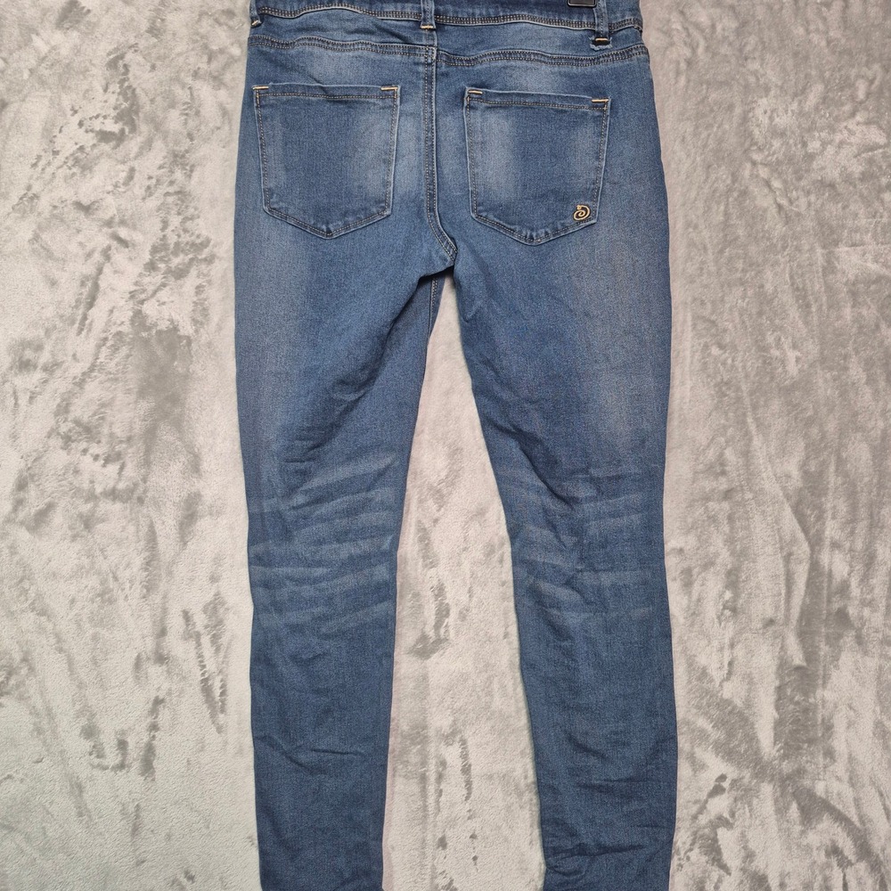 Indigo Rein Womens Size 9 W29 L27 Medium Wash High Rise Skinny Jeans Stretch